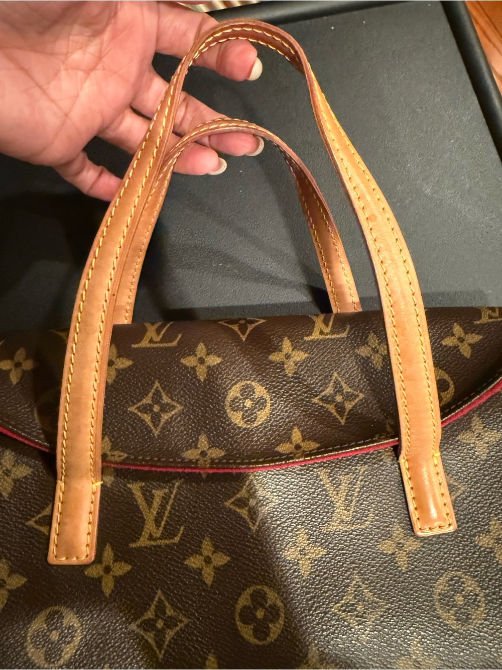 Authentic Louis Vuitton Sonatine Monogram Top Handle Bag - Picture 10 of 12